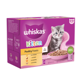 whiskas kitten poultry pouches